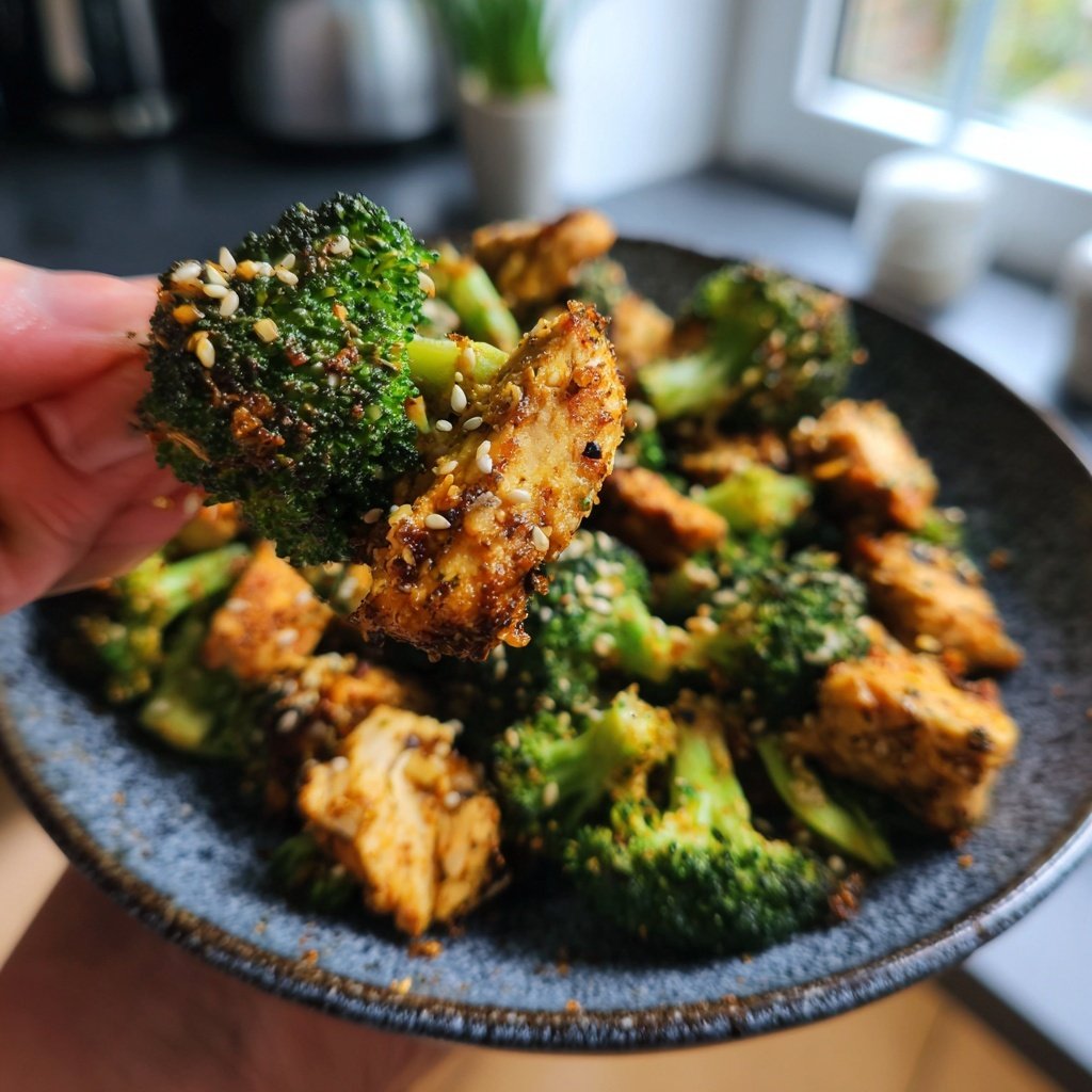 Brokkoli Pfanne Mit Hähnchen