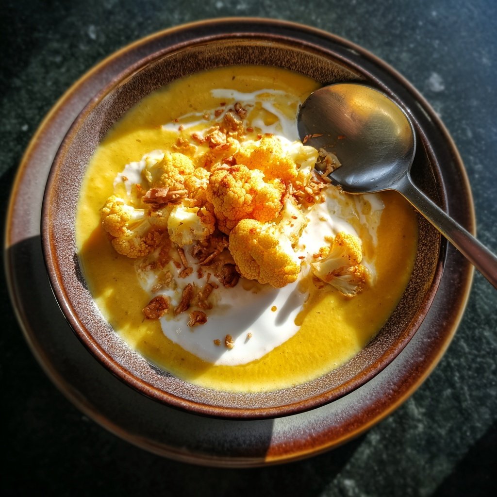 Blumenkohl Suppe Mit Curry