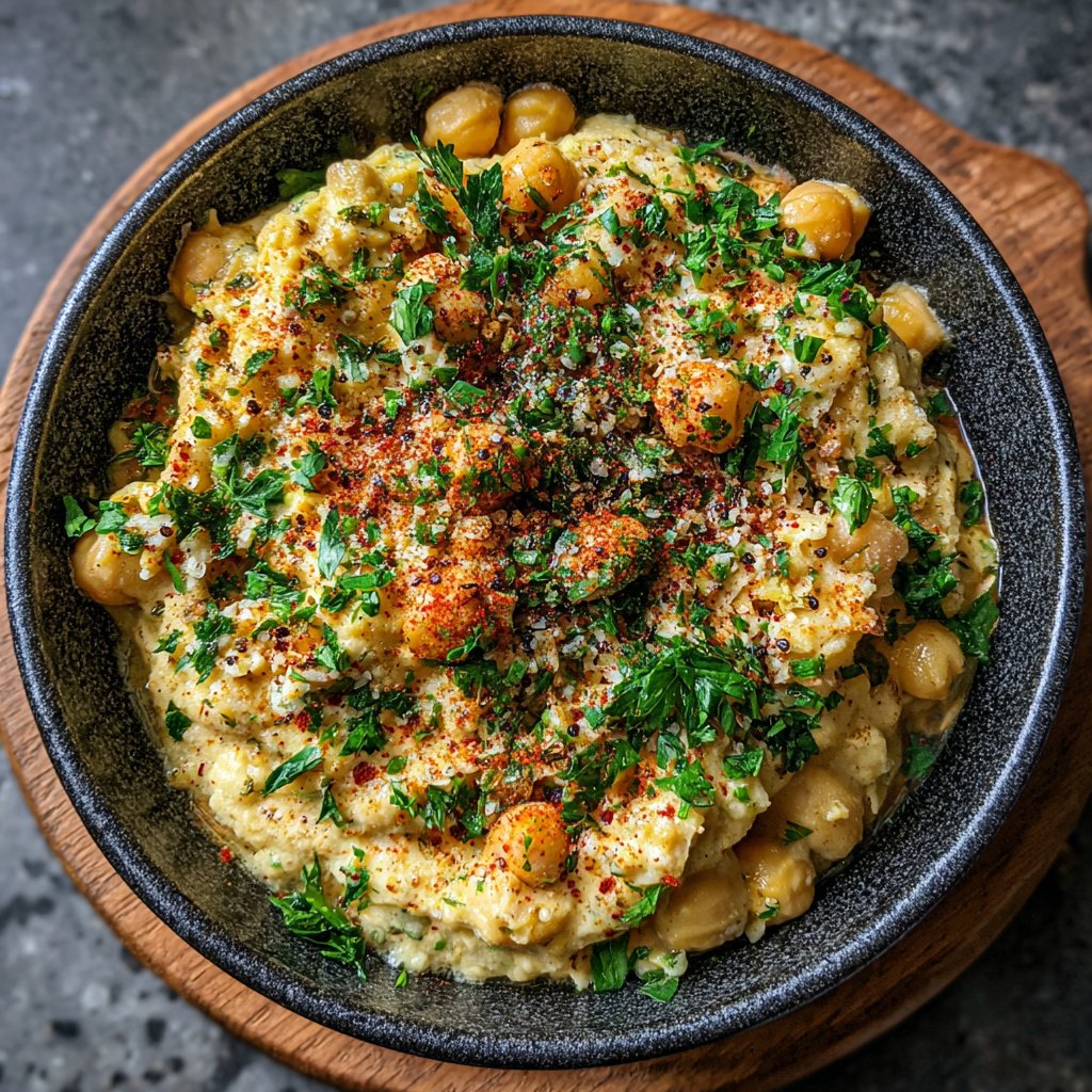 Mittagessen mit Kichererbsen