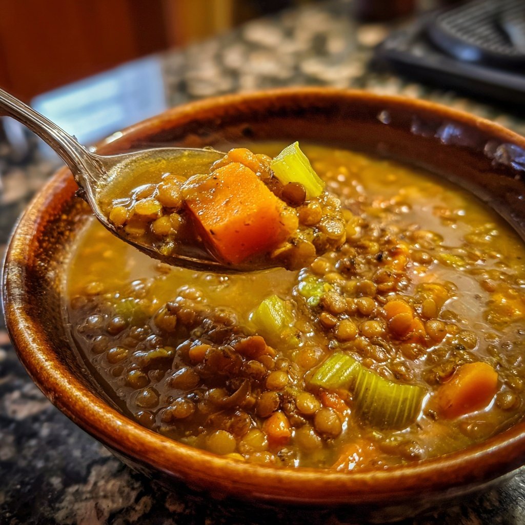 Linsensuppe mit Sellerie