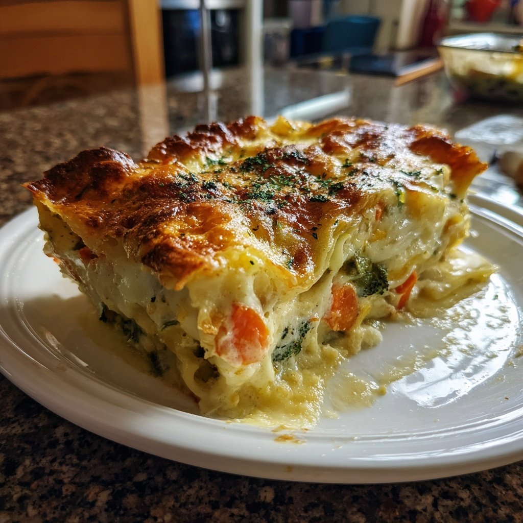 Nudelauflauf cremig vegetarisch