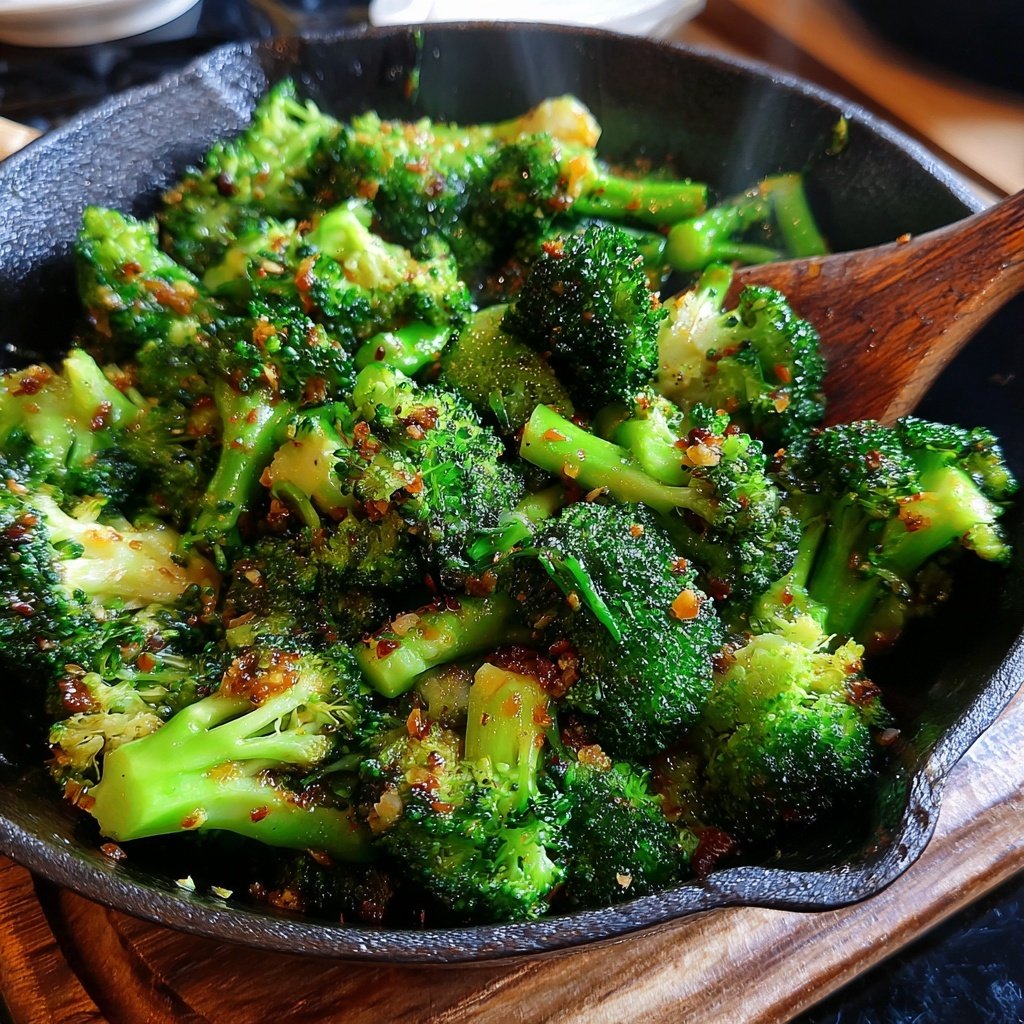 Kalorienarme Pfanne Mit Brokkoli