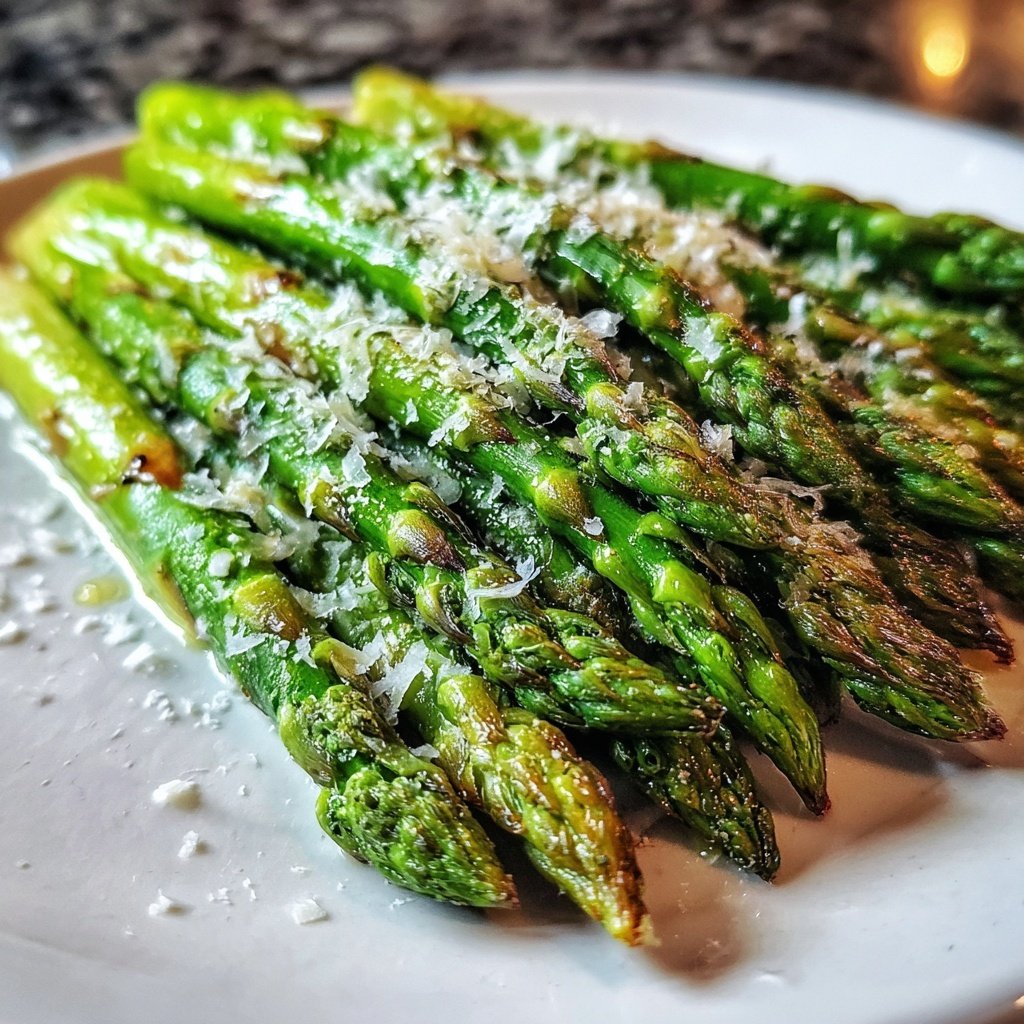 Grüner Spargel Mit Parmesan